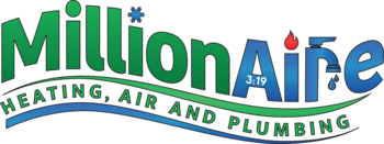 MillionAire Heating, Air and Plumbing Header Logo